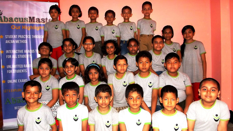 Group of abacus students
