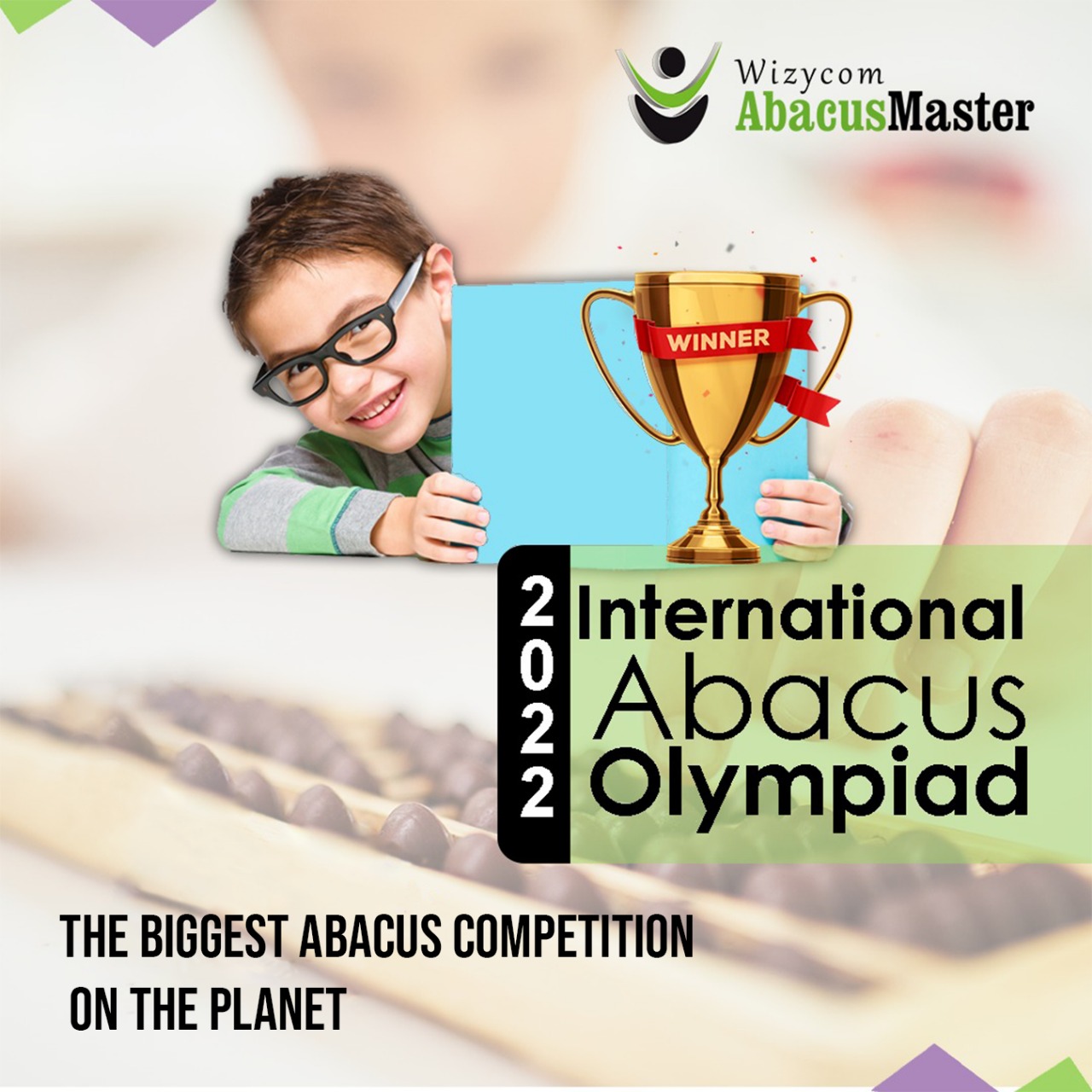 Student happy with Abacus olympiad test